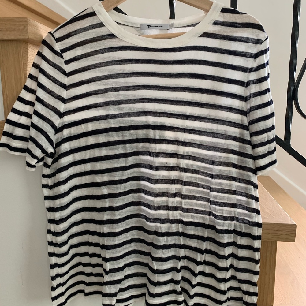 T Alexander wang striped tshirt size medium